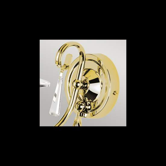 Applique Classica Aegean Acciaio Ottone Lucido 1 Luce E14 AG1-POL-BRASS