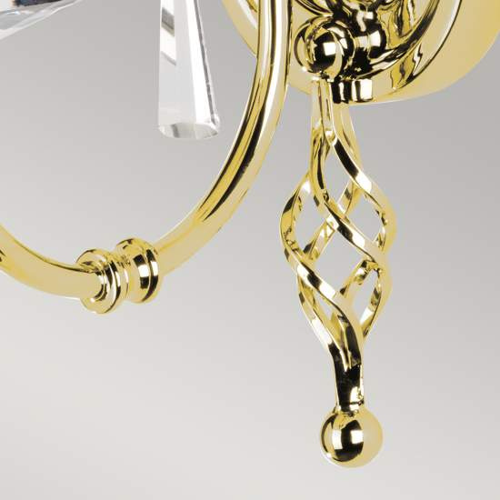 Applique Classica Aegean Acciaio Ottone Lucido 1 Luce E14 AG1-POL-BRASS