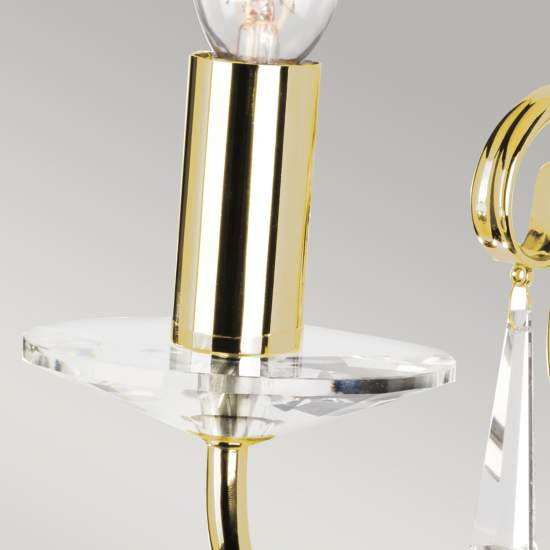 Applique Classica Aegean Acciaio Ottone Lucido 1 Luce E14 AG1-POL-BRASS