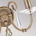 Applique Classica Aegean Acciaio Ottone Anticato 2 Luci E14 AG2-AGED-BRASS