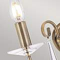 Applique Classica Aegean Acciaio Ottone Anticato 2 Luci E14 AG2-AGED-BRASS
