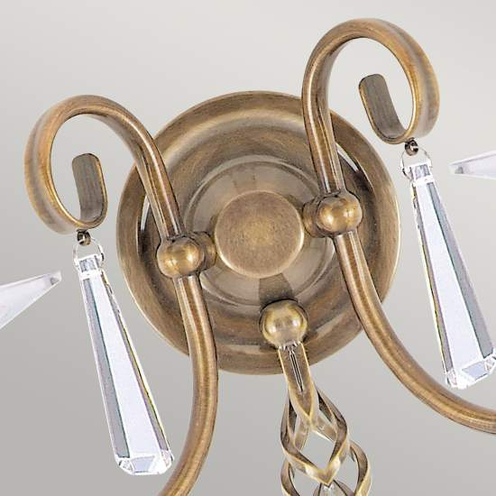 Applique Classica Aegean Acciaio Ottone Anticato 2 Luci E14 AG2-AGED-BRASS