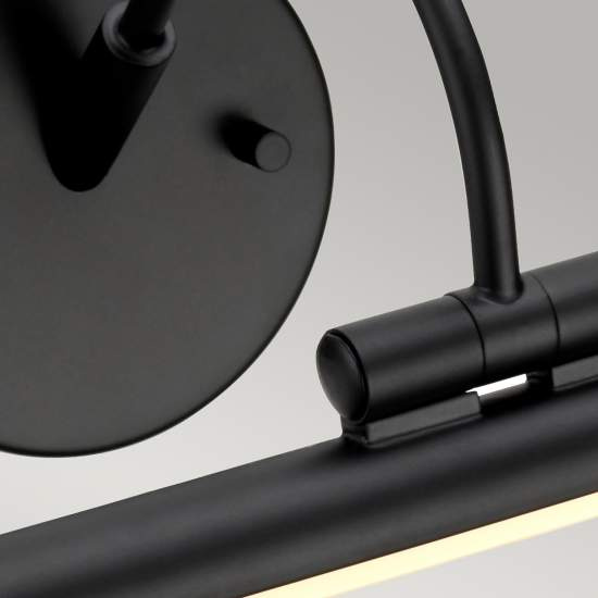 Applique Quadri E Specchi Contemporanea Alton Acciaio Nero Led 10W 3000K 549Lm ALTON-PL-L-BLK