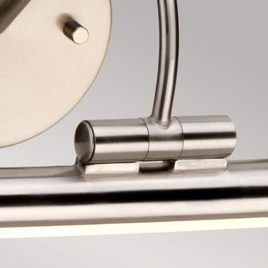 Applique Contemporanea Alton Acciaio Nichel Spazzolato Led 10W 3000K 549Lm ALTON-PL-L-BN