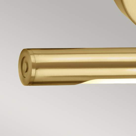 Applique Contemporanea Alton Acciaio Ottone Spazzolato Led 6W 3000K 318Lm ALTON-PL-S-BB