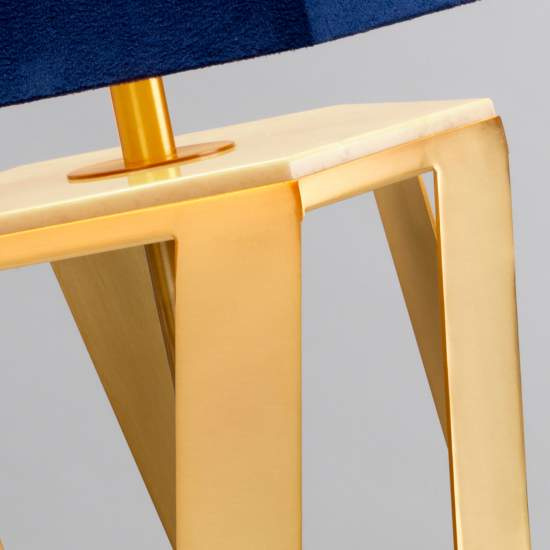 Lampada Da Scrivania Contemporanea Apollo Acciaio Ottone Spazzolato 1 Luce E27 APOLLO-TL