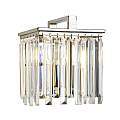 Applique Aries Acciaio Nichelato Lucido Cristallo Trasparente 1 Luce E27 ARIES1