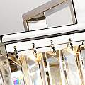 Applique Aries Acciaio Nichelato Lucido Cristallo Trasparente 1 Luce E27 ARIES1