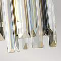 Applique Aries Acciaio Nichelato Lucido Cristallo Trasparente 1 Luce E27 ARIES1