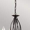 Lampadario Classico Artisan Acciaio Nero 3 Luci E14 ART3-BLACK