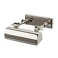 Applique Quadri E Specchi Contemporanea Chawton Acciaio Nichel Lucido 1 Luce E14 CHAWTON-PLS-PN