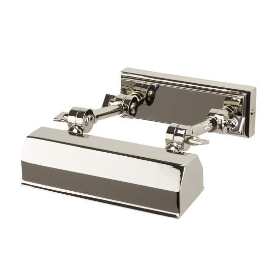 Applique Quadri E Specchi Contemporanea Chawton Acciaio Nichel Lucido 1 Luce E14 CHAWTON-PLS-PN