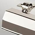 Applique Quadri E Specchi Contemporanea Chawton Acciaio Nichel Lucido 1 Luce E14 CHAWTON-PLS-PN