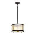 Lampadario Corona Acciaio Bronzo E Vetro Ottone Antico 2 Luci E27 DL-CORONA-2P-BAB