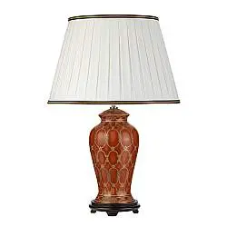 Lampada Da Scrivania Contemporanea Datai Porcellana Terracotta 1 Luce E27