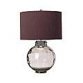 Lampada Da Scrivania Kara Vetro Metallo Nichel Lucido Vetro Verde 1 Luce E27 DL-KARA-TL-SMOKE