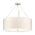 Lampadario Contemporaneo Pearce Acciaio Cromo Lucido 5 Luci E27 DL-PEARCE26-5LT-IV-PC