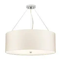 Lampadario Contemporaneo Pearce Acciaio Cromo Lucido 5 Luci E27