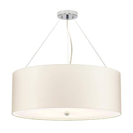 Lampadario Contemporaneo Pearce Acciaio Cromo Lucido 5 Luci E27 DL-PEARCE26-5LT-IV-PC