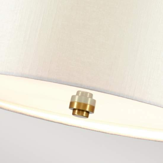 Lampadario Contemporaneo Pearce Acciaio Ottone Antico 7 Luci E27 DL-PEARCE30-7LT-IV-AB