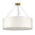 Lampadario Contemporaneo Pearce Acciaio Ottone Antico 7 Luci E27 DL-PEARCE30-7LT-IV-AB