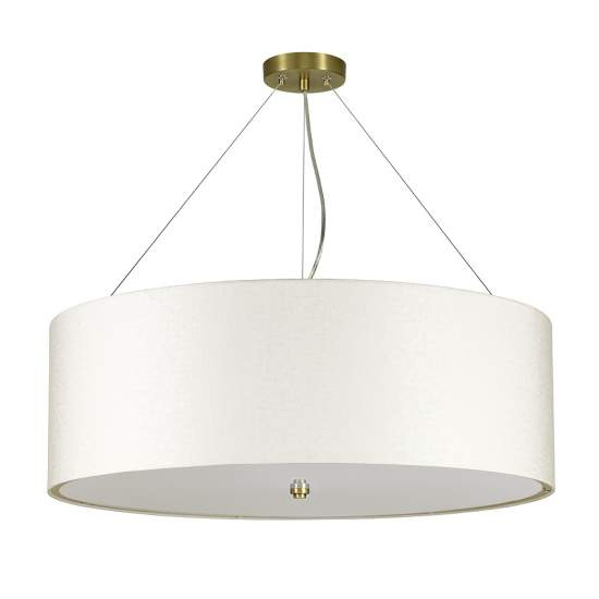 Lampadario Contemporaneo Pearce Acciaio Ottone Antico 7 Luci E27 DL-PEARCE30-7LT-IV-AB