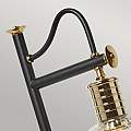 Lampada Da Scrivania Contemporanea Douille Acciaio Nero Ottone Lucido 1 Luce E27 DOUILLE-TL-BPB