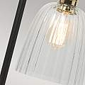 Lampada Da Scrivania Contemporanea Douille Acciaio Nero Ottone Lucido 1 Luce E27 DOUILLE-TL-BPB