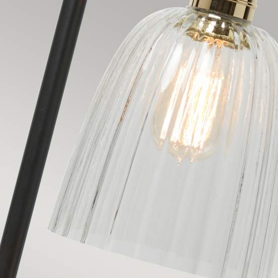 Lampada Da Scrivania Contemporanea Douille Acciaio Nero Ottone Lucido 1 Luce E27 DOUILLE-TL-BPB