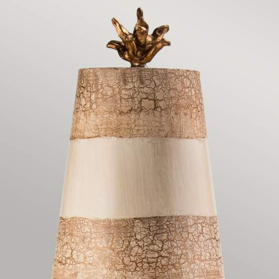 Lampada Da Scrivania Birdland Acciaio Nero Bianco Cristallo Bianco 1 Luce E27 FB-BIRDLAND-TL