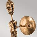 Applique Contemporanea Fragment Acciaio Foglia Oro Materie Plastiche 1 Luce E27 FB-FRAGMENT-G1