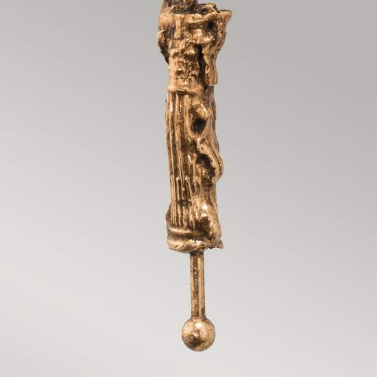 Applique Contemporanea Fragment Acciaio Foglia Oro Materie Plastiche 1 Luce E27 FB-FRAGMENT-G1
