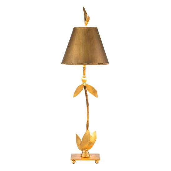 Lampada Da Scrivania Contemporanea Red Bell Acciaio Foglia Oro 1 Luce E27 FB-REDBELL-TL-GD