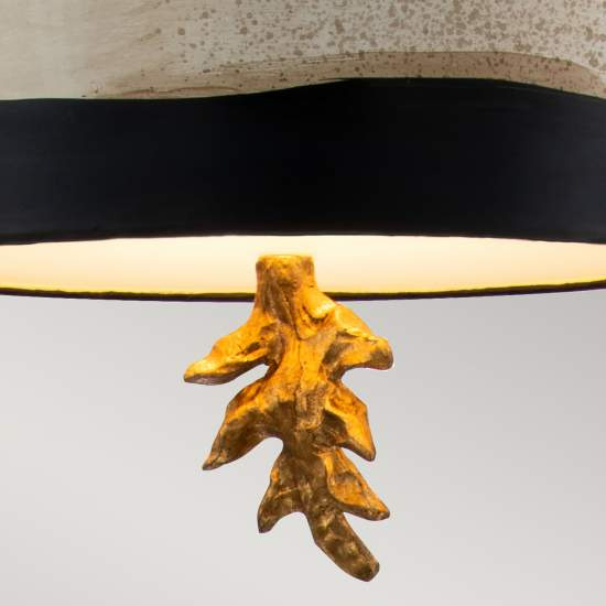 Sospensione Contemporanea South Beach Acciaio Nero Bianco 1 Luce E27 FB-SOUTHBEACH-P