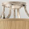 Lampadario Contemporaneo Abbey Acciaio Sabbia Argentata 3 Luci E27 FE-ABBEY-SF