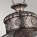 Lampadario Industrial Nordico Adams Acciaio Nichel Antico Vetro 3 Luci E14 FE-ADAMS-3P-ANL