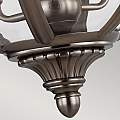 Lampadario Industrial Nordico Adams Acciaio Nichel Antico Vetro 3 Luci E14 FE-ADAMS-3P-ANL
