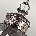 Lampadario Industrial Nordico Adams Acciaio Nichel Antico Vetro 4 Luci E14 FE-ADAMS-4P-ANL