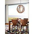 Sospensione Industrial Nordica Allier Legno Acciaio 1 Luce E27 D66Cm FE-ALLIER-P-L-LW