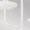 Applique Classica Annie Acciaio Bianco Gesso 3 Luci E14 FE-ANNIE3-PSW