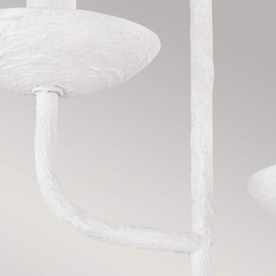 Applique Classica Annie Acciaio Bianco Gesso 3 Luci E14 FE-ANNIE3-PSW