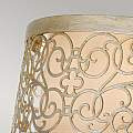Plafoniera Contemporanea Arabesque Acciaio Foglia Argento Vetro 2 Luci E27 FE-ARABESQUE-F