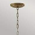 Lampadario Contemporaneo Argento Acciaio Foglia Argento Vetro 3 Luci E14 FE-ARGENTO-P