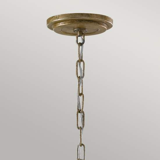 Lampadario Contemporaneo Argento Acciaio Foglia Argento Vetro 3 Luci E14 FE-ARGENTO-P