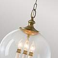 Lampadario Contemporaneo Argento Acciaio Foglia Argento Vetro 3 Luci E14 FE-ARGENTO-P