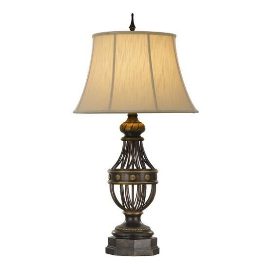 Lampada Da Scrivania Contemporanea Augustine Acciaio Marrone Antico 1 Luce E27 FE-AUGUSTINE-TL
