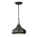 Sospensione Contemporanea Beso Acciaio Bronzo Scuro 1 Luce E27 D25,4Cm FE-BESO-P-M-DBZ