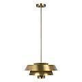 Sospensione Contemporanea Brisbin Acciaio Ottone Brunito 1 Luce E27 FE-BRISBIN-BB