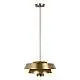Sospensione Contemporanea Brisbin Acciaio Ottone Brunito 1 Luce E27