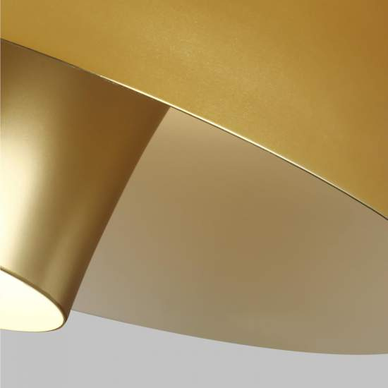 Sospensione Contemporanea Brisbin Acciaio Ottone Brunito 1 Luce E27 FE-BRISBIN-BB